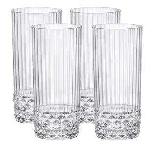 4x Stuks longdrink glazen/waterglazen 490 ml