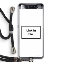 Link in bio: Samsung Galaxy A80 Transparant Hoesje met koord