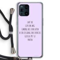 GSM: Oppo Find X3 Pro Transparant Hoesje met koord