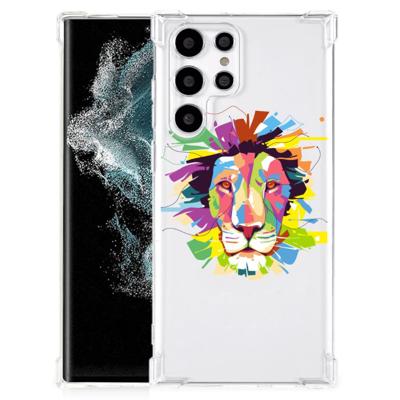Samsung Galaxy S22 Ultra Stevig | Bumper Hoesje | Lion Color