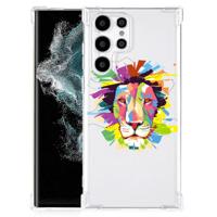 Samsung Galaxy S22 Ultra Stevig | Bumper Hoesje | Lion Color