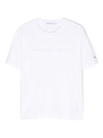 Calvin Klein Kids t-shirt à logo brodé - Blanc