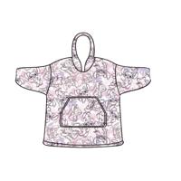 Stitch hoodie poncho maat XS - L - polyester Stitch hoodie poncho maat XS - L - polyester