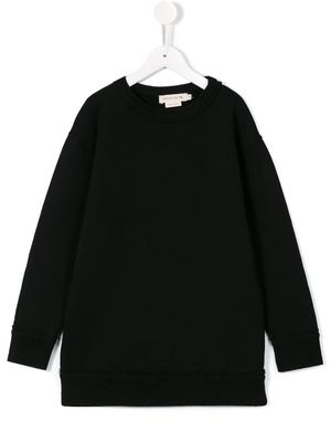 Andorine robe-sweat à bords francs - Noir