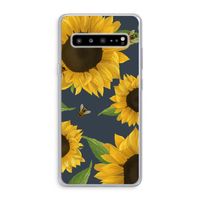 Sunflower and bees: Samsung Galaxy S10 5G Transparant Hoesje