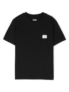 C.P. Company Kids t-shirt en coton à patch logo - Noir