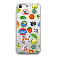 Fruitsticker: iPhone SE 2020 Transparant Hoesje
