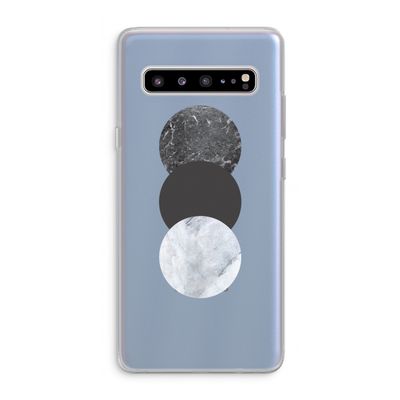 Marmeren cirkels: Samsung Galaxy S10 5G Transparant Hoesje