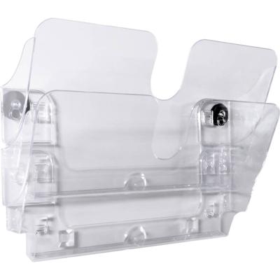 Durable Flexiplus 1709022400 Folderhouder (wandmodel) Doorzichtig 1 stuk(s) Aantal vakken: 2