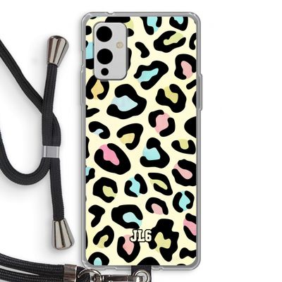 Leopard pattern: OnePlus 9 Transparant Hoesje met koord