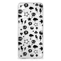 Silicone Back Case OPPO A78 5G | A58 5G Silver Punk