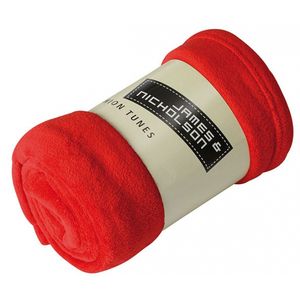 Microvezel fleece deken rood