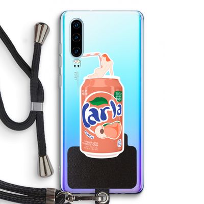 S(peach)less: Huawei P30 Transparant Hoesje met koord