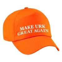 Verkleed feest pet - oranje - Make Urk Great Again - volwassenen
