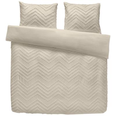 2e Halve Prijs Leen Bakker - Dekbedovertrek Juliette Tufted - Zand - 200x220 Cm - Microvezel - Beige