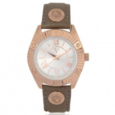 TOV Essentials horlogeband 1462 / TOV Leder Taupe 18mm + standaard stiksel
