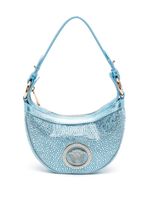 Versace x Dua Lipa mini sac porté épaule Repeat - Bleu