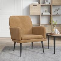 Fauteuil 62x79x79 cm fluweel bruin Fauteuil 62x79x79 cm fluweel bruin