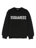 DSQUARED2 KIDS sweat en coton à logo imprimé - Noir - thumbnail