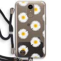 Margrietjes: LG K10 (2017) Transparant Hoesje met koord