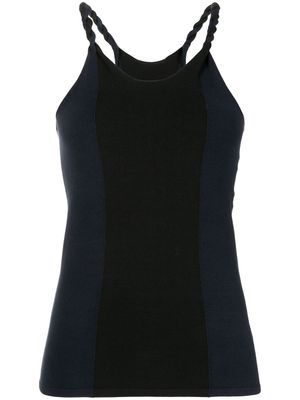 Dion Lee haut à bretelles en corde - Bleu