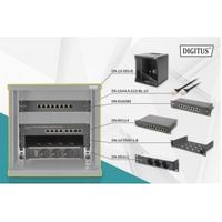 Digitus DN-10-SET-1-B rack 6U Vrijstaande rek Zwart