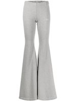 VETEMENTS legging évasé à logo imprimé - Gris