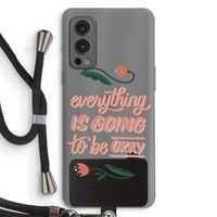 Optimistic flower girl: OnePlus Nord 2 5G Transparant Hoesje met koord
