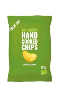 Chips handcooked sour cream & onion bio