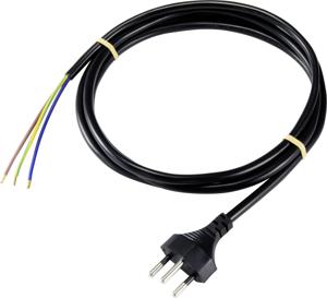 BASETech XR-1638089 electriciteitssnoer Zwart 2 m Netstekker type J