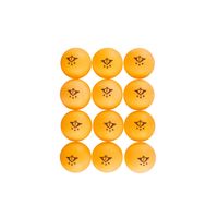 Set van 12x stuks tafeltennis/pingpong ballen oranje 4 cm   -