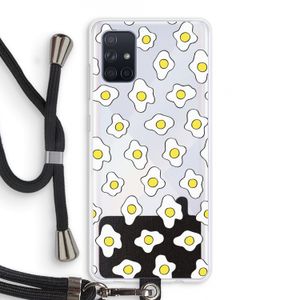 Spiegeleitjes: Samsung Galaxy A71 Transparant Hoesje met koord