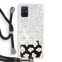 Spiegeleitjes: Samsung Galaxy A71 Transparant Hoesje met koord Spiegeleitjes: Samsung Galaxy A71 Transparant Hoesje met koord