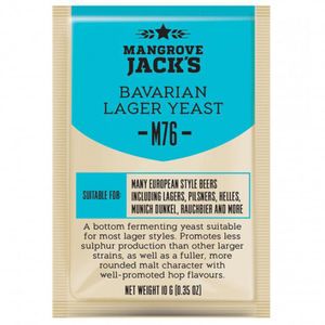 Gedroogde biergist Bavarian Lager M76 - 10 g - Mangrove Jack's Craft Series