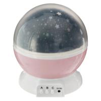 Nachtlamp sterren projector - 3 standen - 360 graden - galaxy projector sterrenhemel - roze