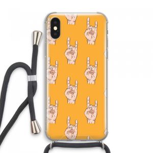 Rock: iPhone XS Max Transparant Hoesje met koord