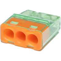 Oranje 3-polige Lasklem 0.2-2.5 mm² - 1000 Stuks