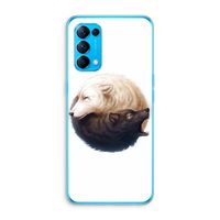 Yin Yang Wolves: Oppo Find X3 Lite Transparant Hoesje