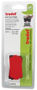 Trodat vervangkussen rood, voor stempel 4912, blister met 2 stuks