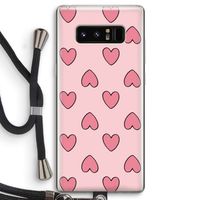 Ondersteboven verliefd: Samsung Galaxy Note 8 Transparant Hoesje met koord Ondersteboven verliefd: Samsung Galaxy Note 8 Transparant Hoesje met koord