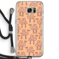 Kameel: Samsung Galaxy S7 Edge Transparant Hoesje met koord