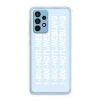 Hotline bling blue: Samsung Galaxy A52 Transparant Hoesje