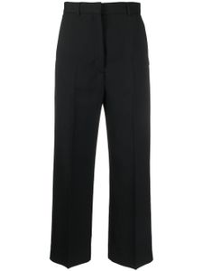 Acne Studios pantalon court à plis marqués - Noir