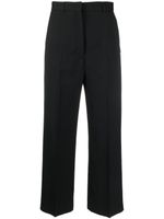 Acne Studios pantalon court à plis marqués - Noir - thumbnail