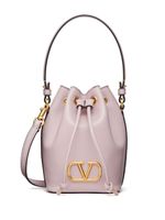 Valentino Garavani mini sac seau en cuir à détail VLogo - Violet