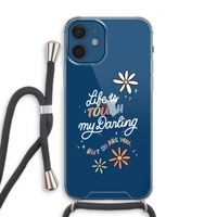 Tough Life: iPhone 12 Transparant Hoesje met koord