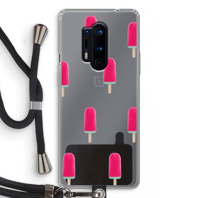 Waterijsje: OnePlus 8 Pro Transparant Hoesje met koord