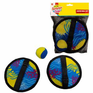 Summertime Soft Catch Ball Set Blauw/Geel