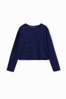 Langarmshirt met stippen - BLUE - 3/4