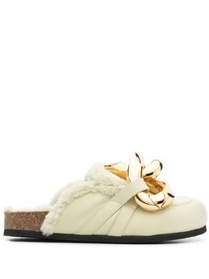 JW Anderson mules en cuir - Vert